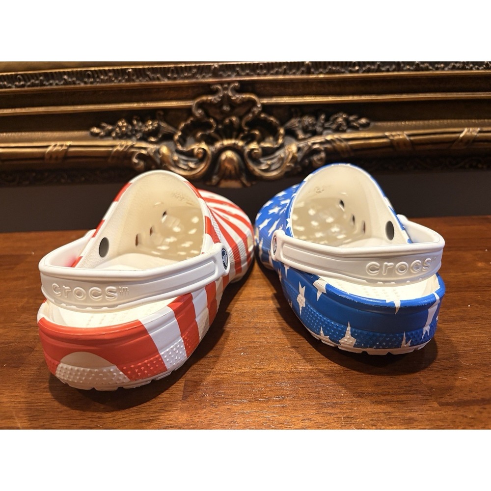 Crocs Classic American Flag Clogs Men's Size 12 Team USA Patriotic 🇺🇸 - Picture 4 of 7